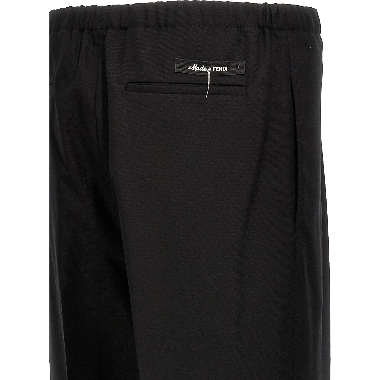 Black Virgin Wool Dress Pants