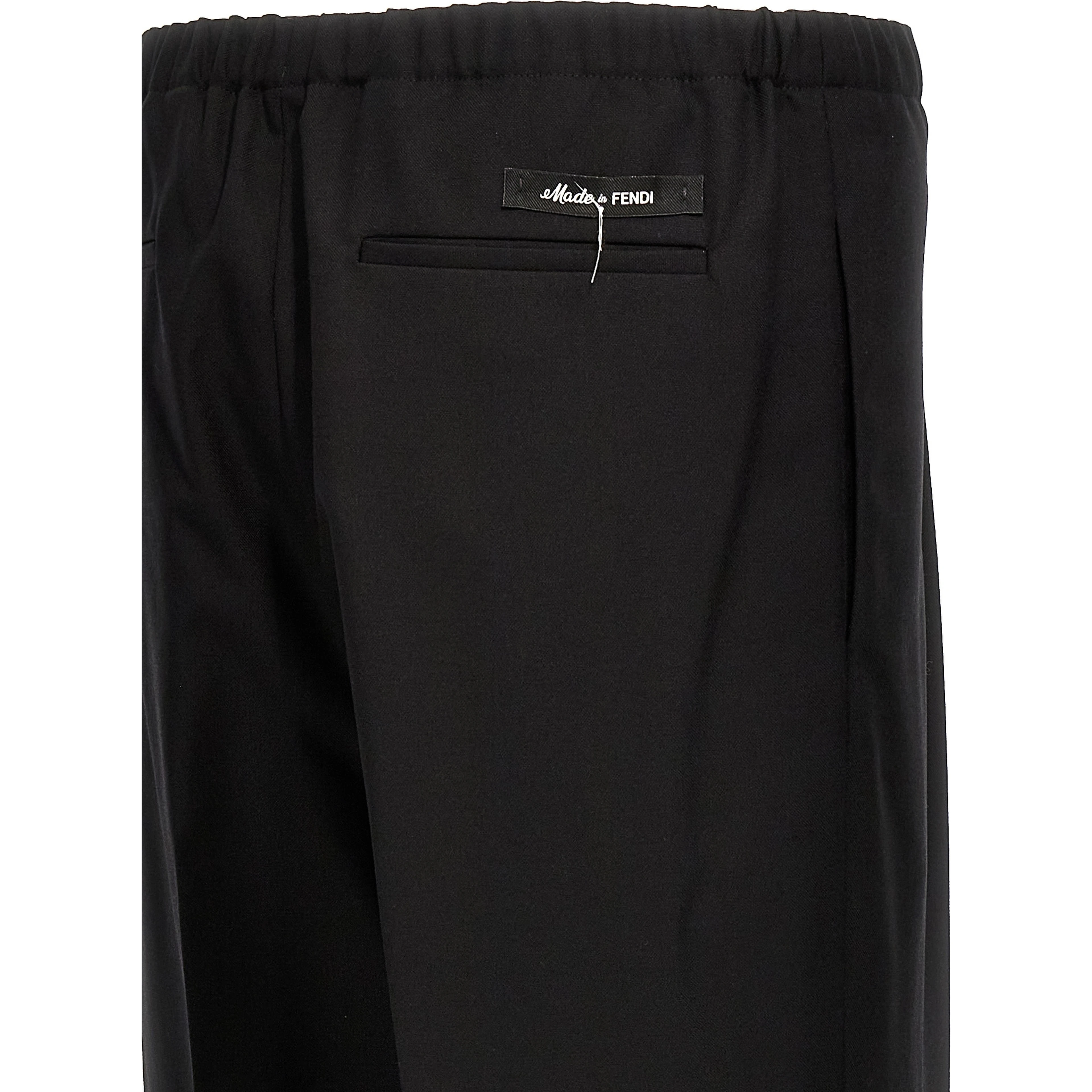 Black Virgin Wool Dress Pants