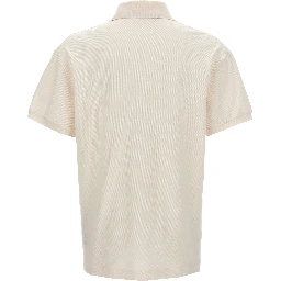 White Polyester Polo Shirt