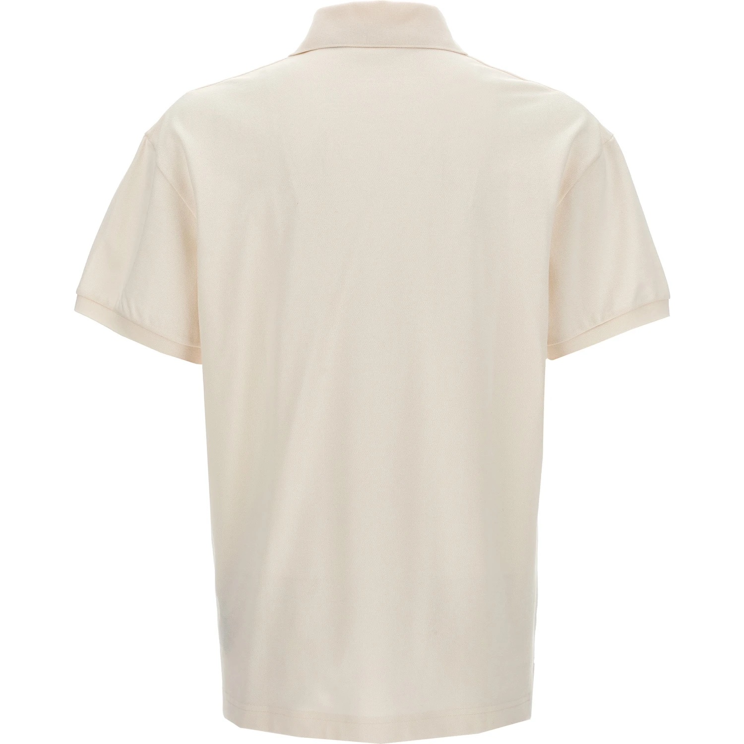 White Polyester Polo Shirt