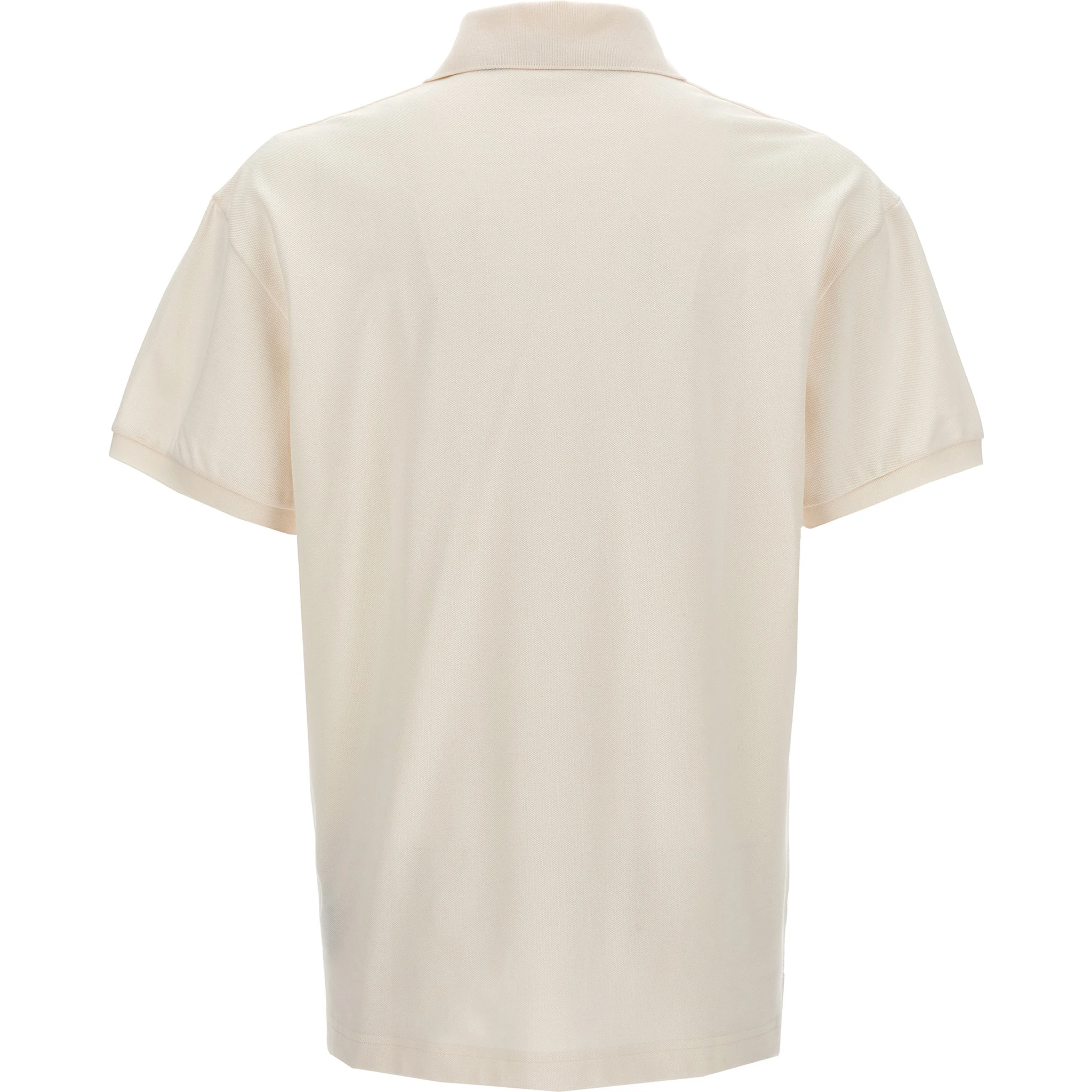 White Polyester Polo Shirt