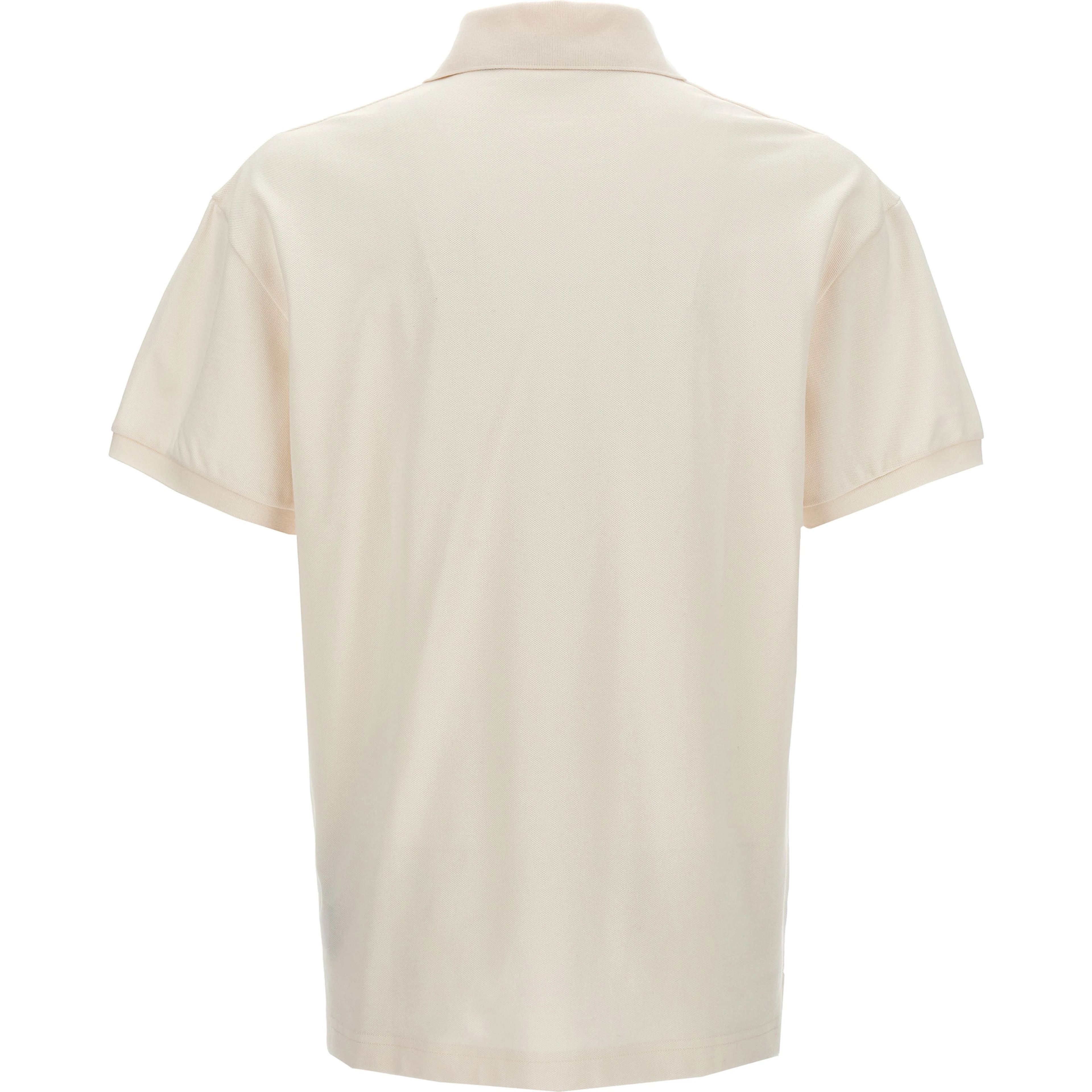 White Polyester Polo Shirt