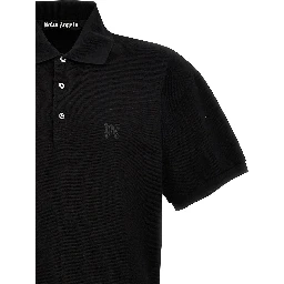 Black Polyester Polo Shirt