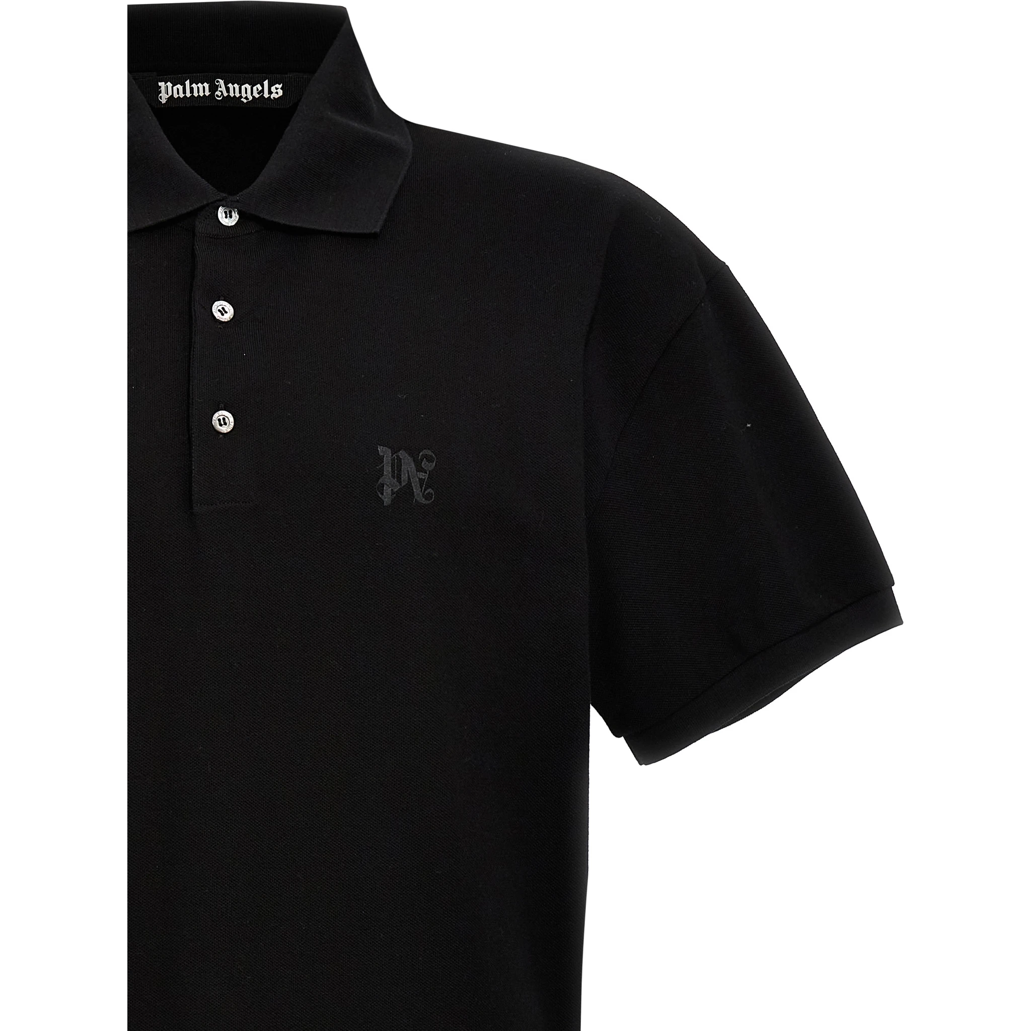 Black Polyester Polo Shirt