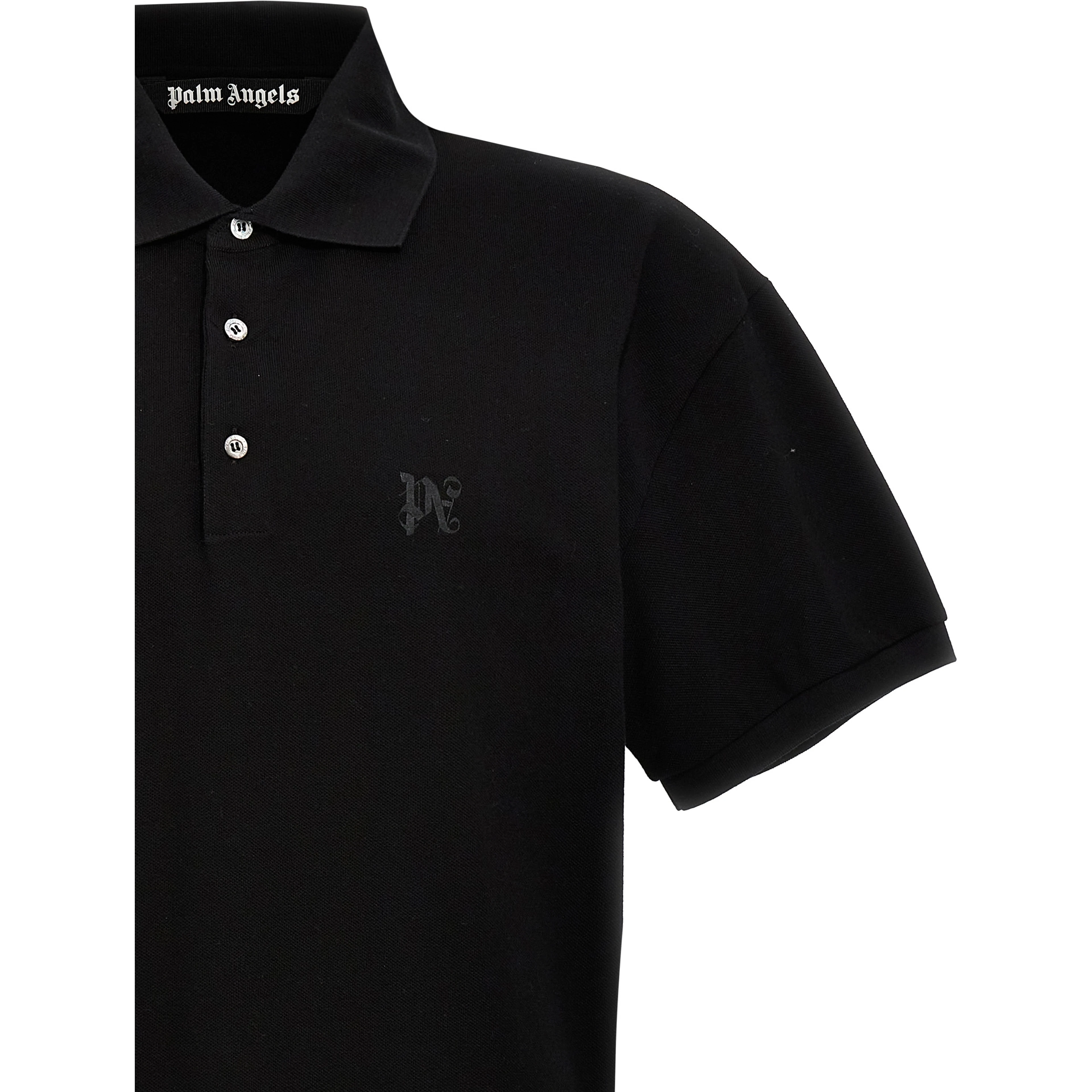 Black Polyester Polo Shirt