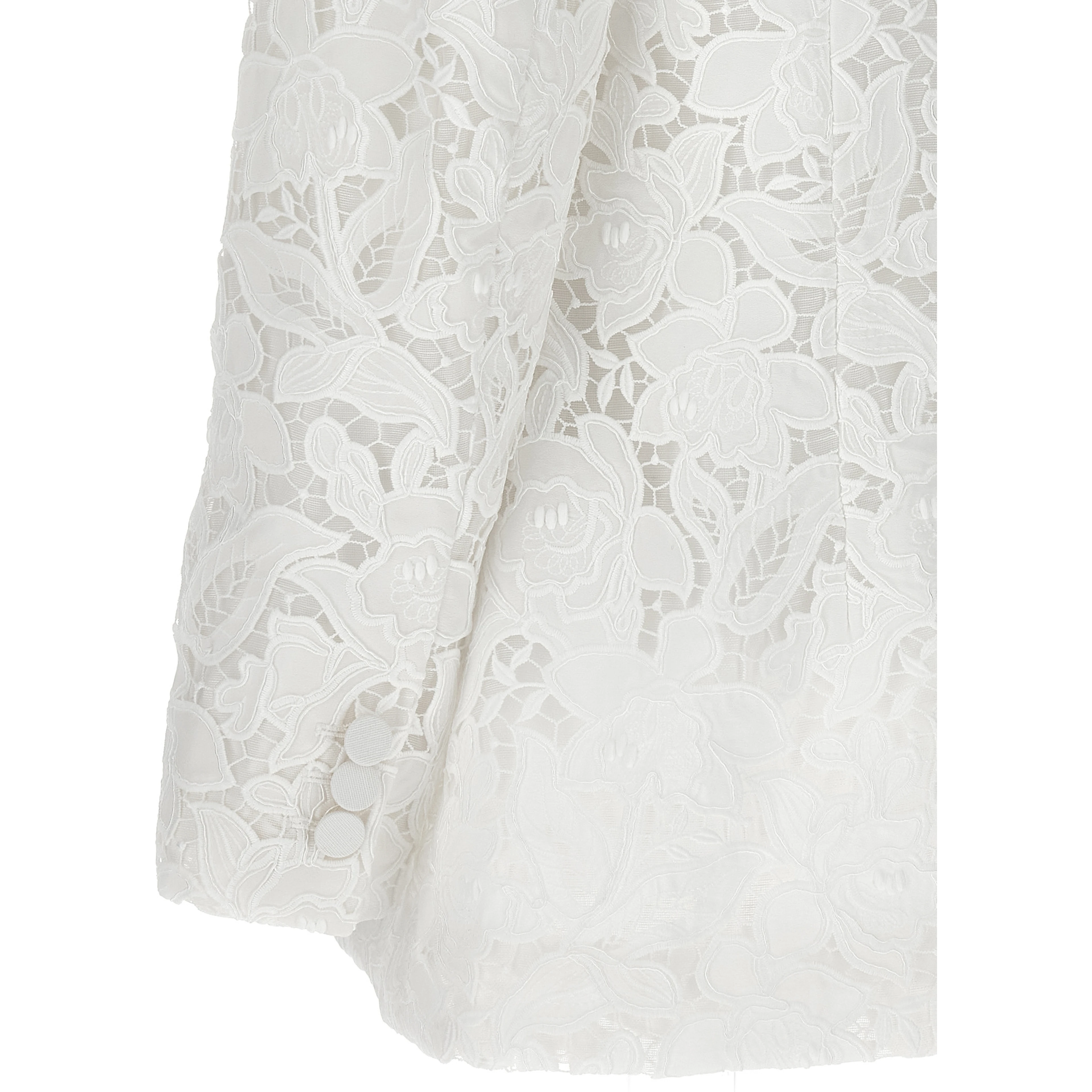 White Polyester Blazer