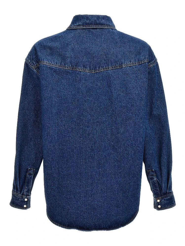 Blue Polyester Denim Jacket alternative