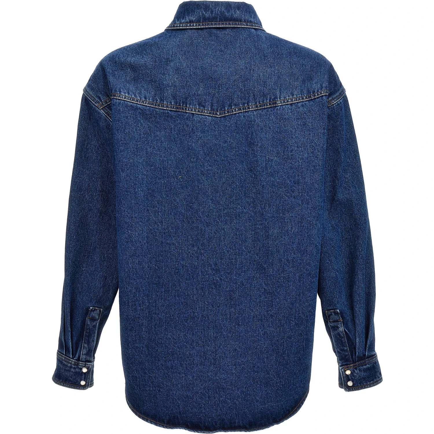 Blue Polyester Denim Jacket