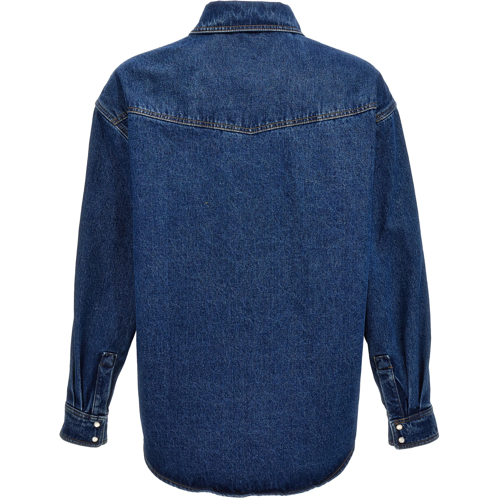Blue Polyester Denim Jacket