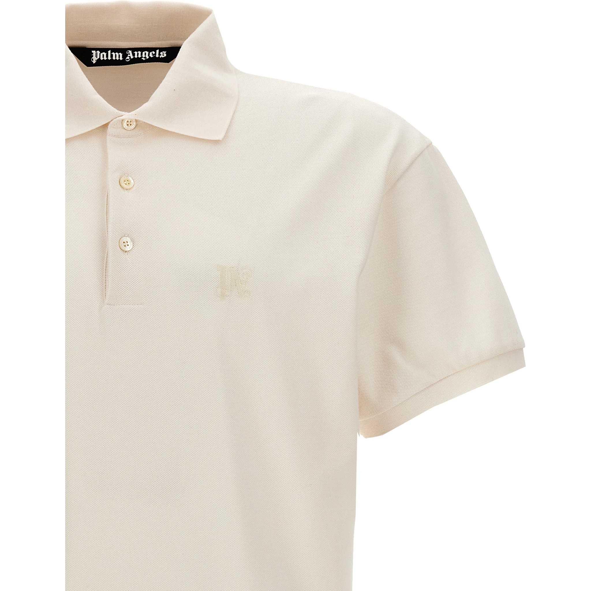 White Polyester Polo Shirt