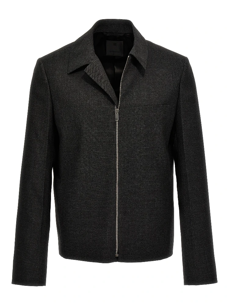 Gray Virgin Wool Jacket