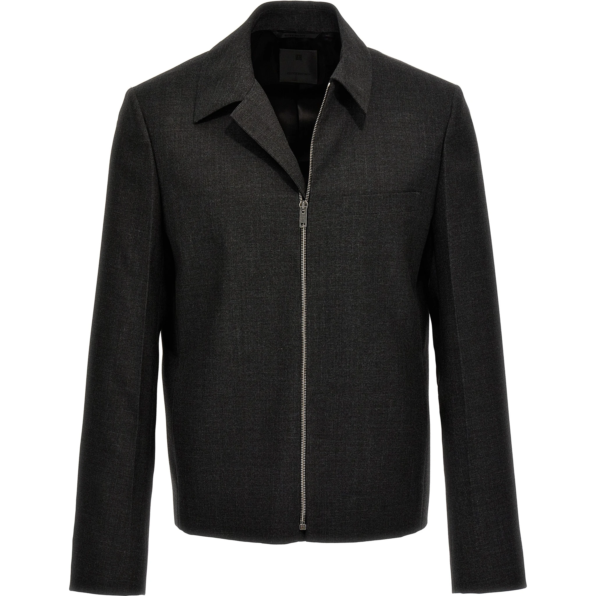 Gray Virgin Wool Jacket