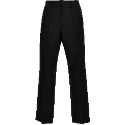 Black Virgin Wool Dress Pants