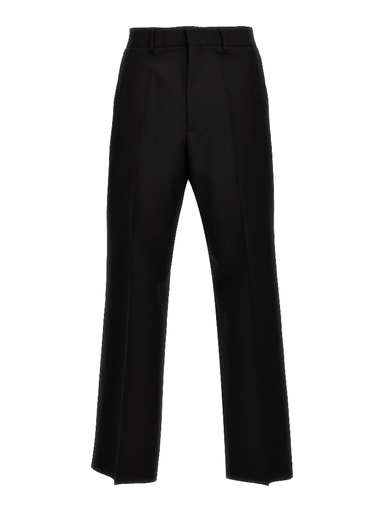 Black Virgin Wool Dress Pants