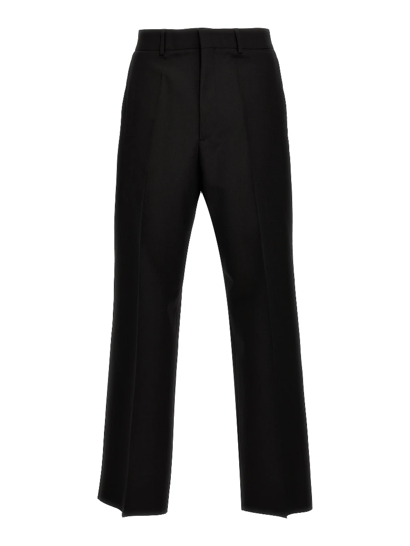 Black Virgin Wool Dress Pants