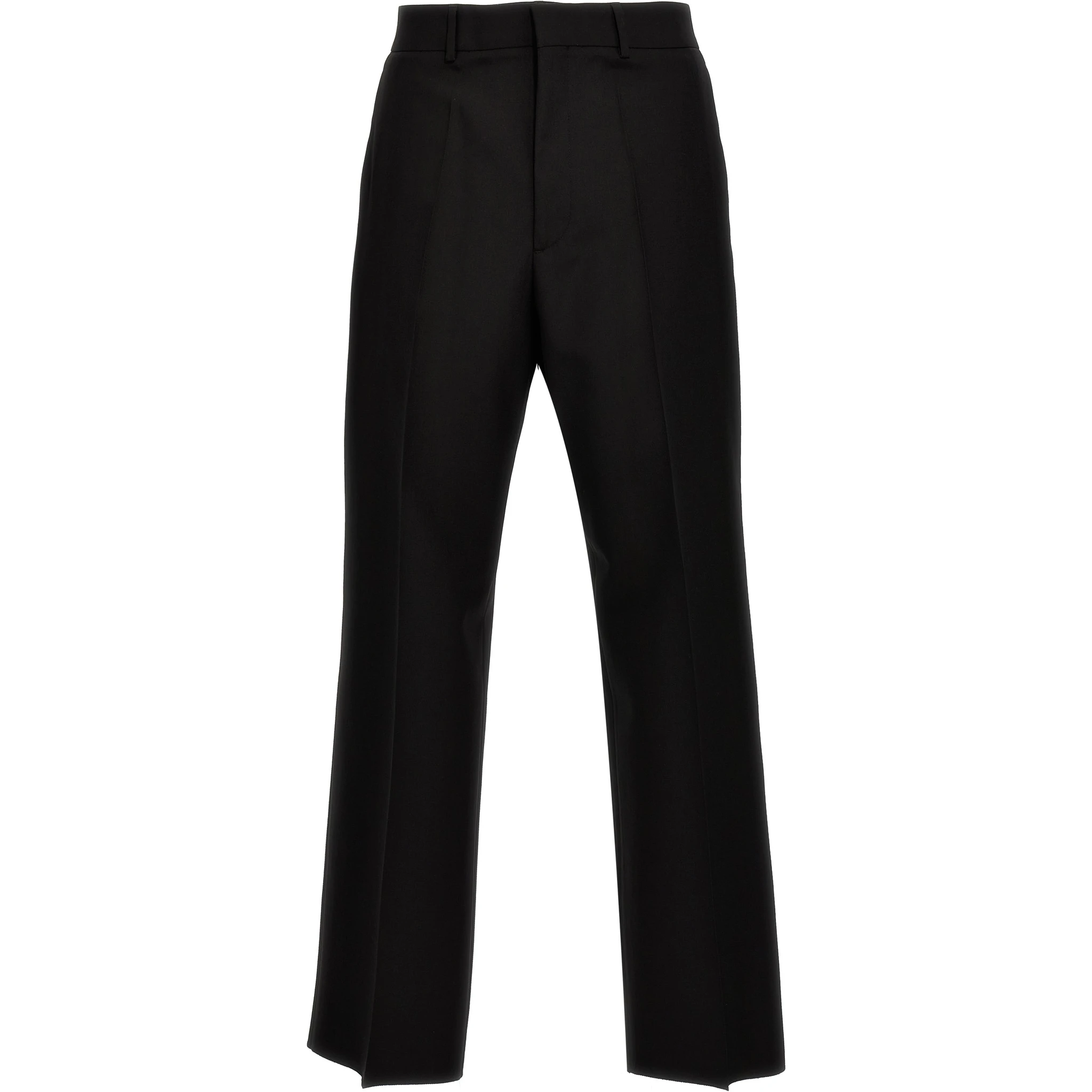 Black Virgin Wool Dress Pants