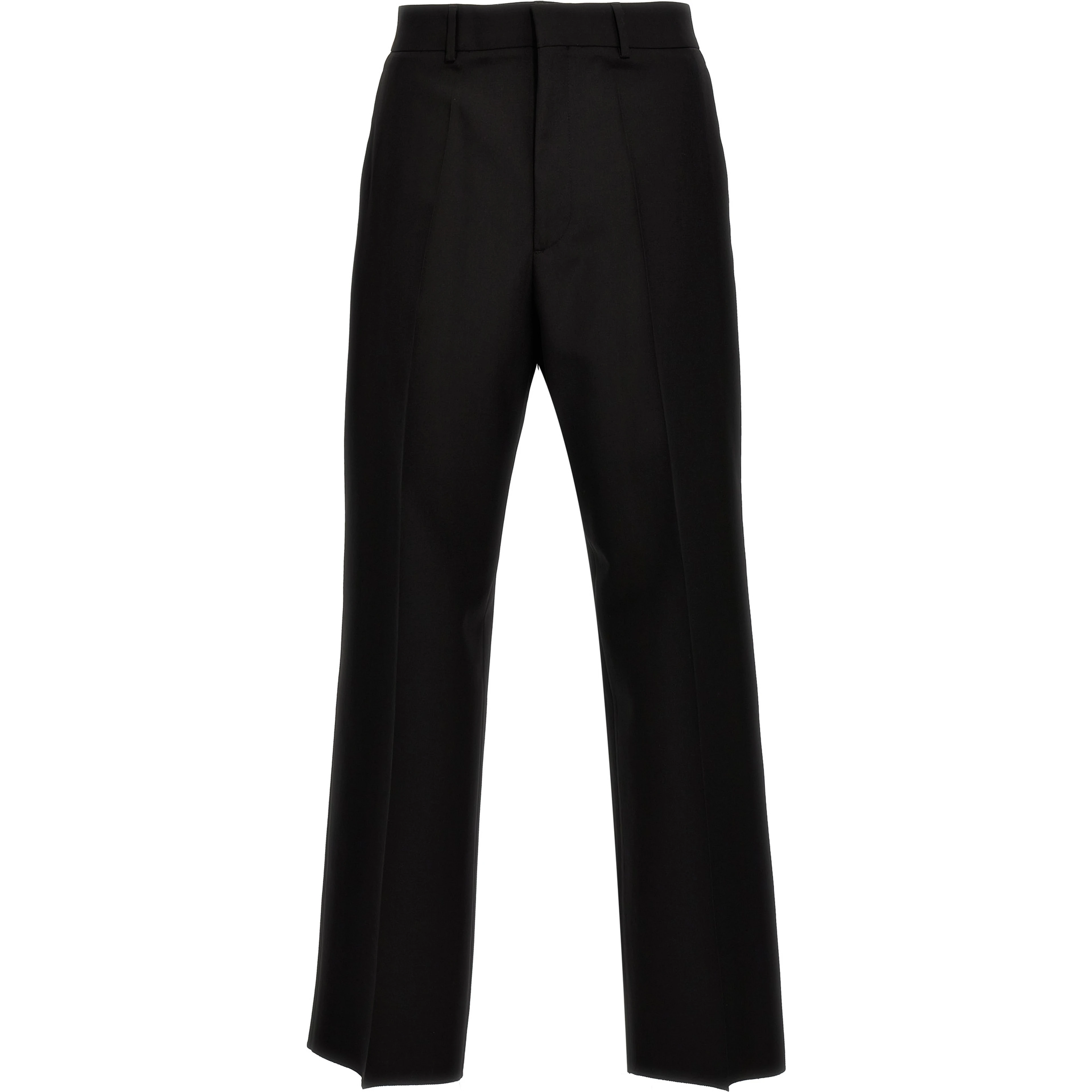 Black Virgin Wool Dress Pants