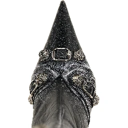 Black Lamb Leather Over The Knee