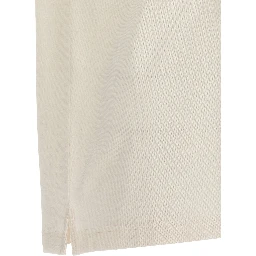 White Polyester Polo Shirt