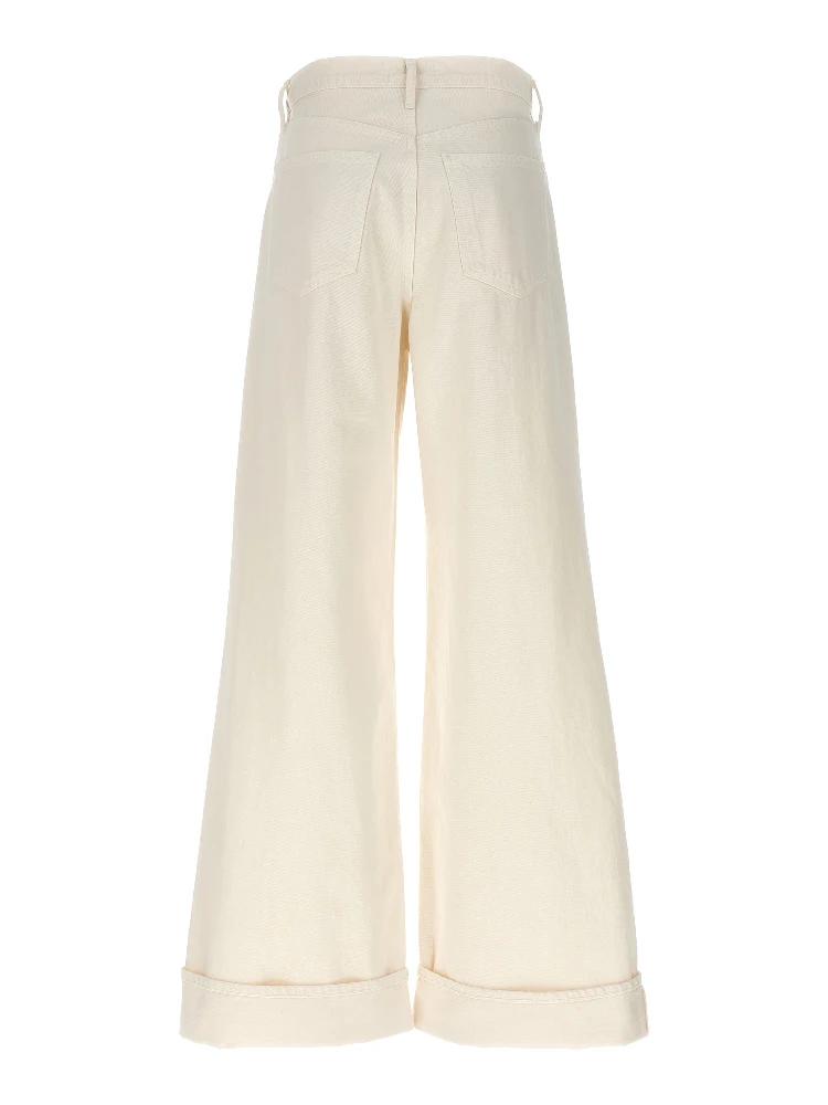 White Cotton High-Waisted Jean alternative