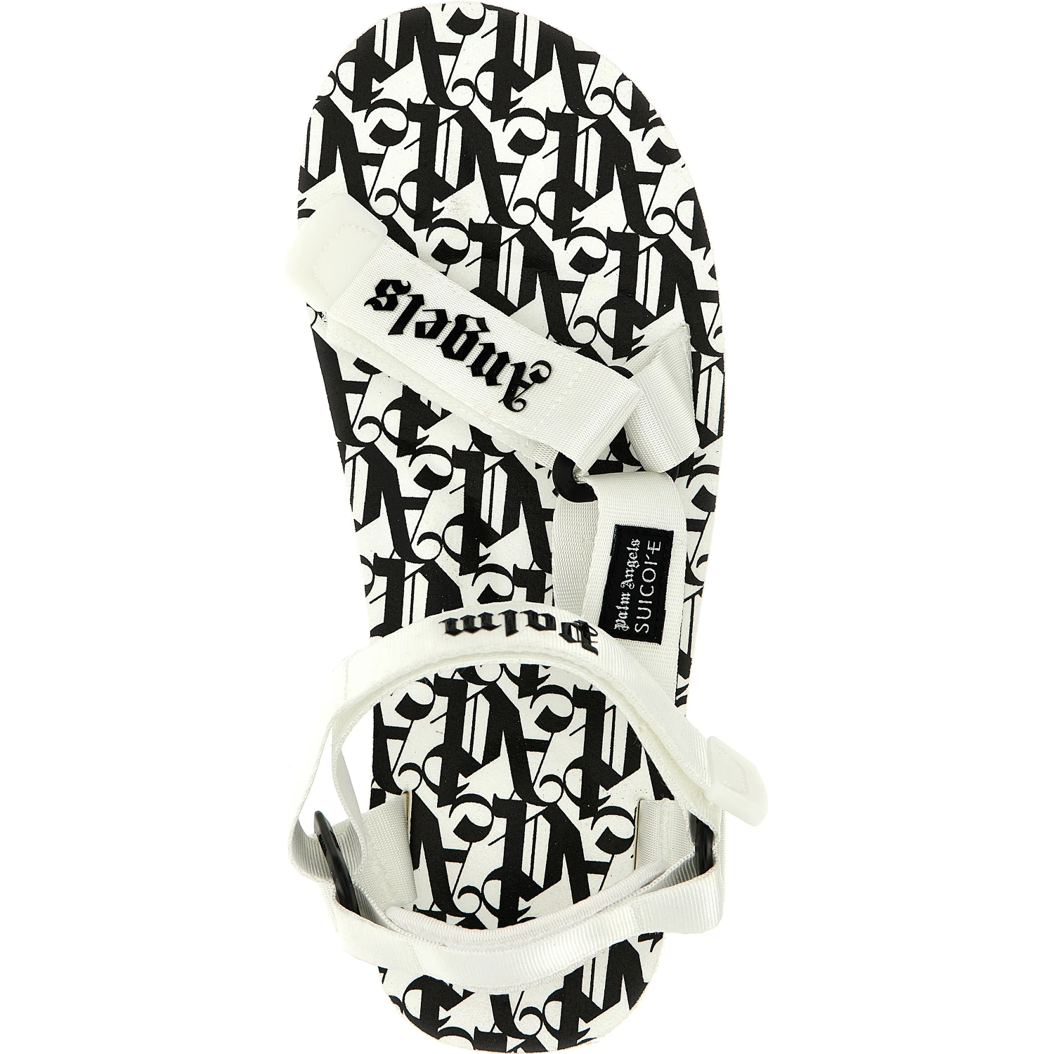 Bicolor Polyester Flat Sandals