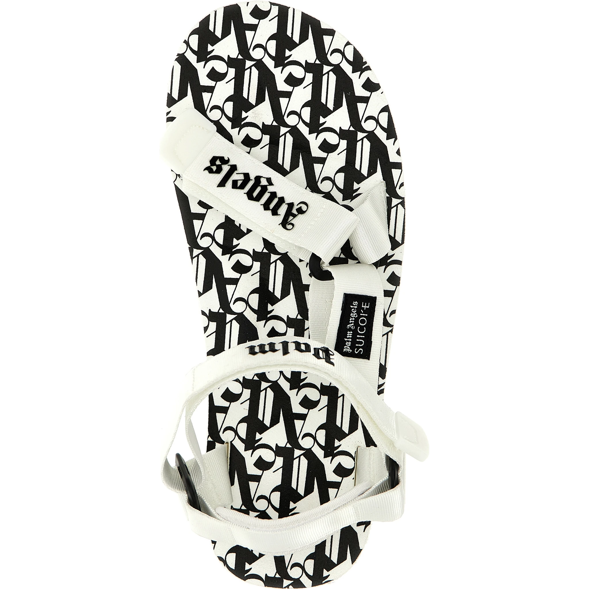 Bicolor Polyester Flat Sandals