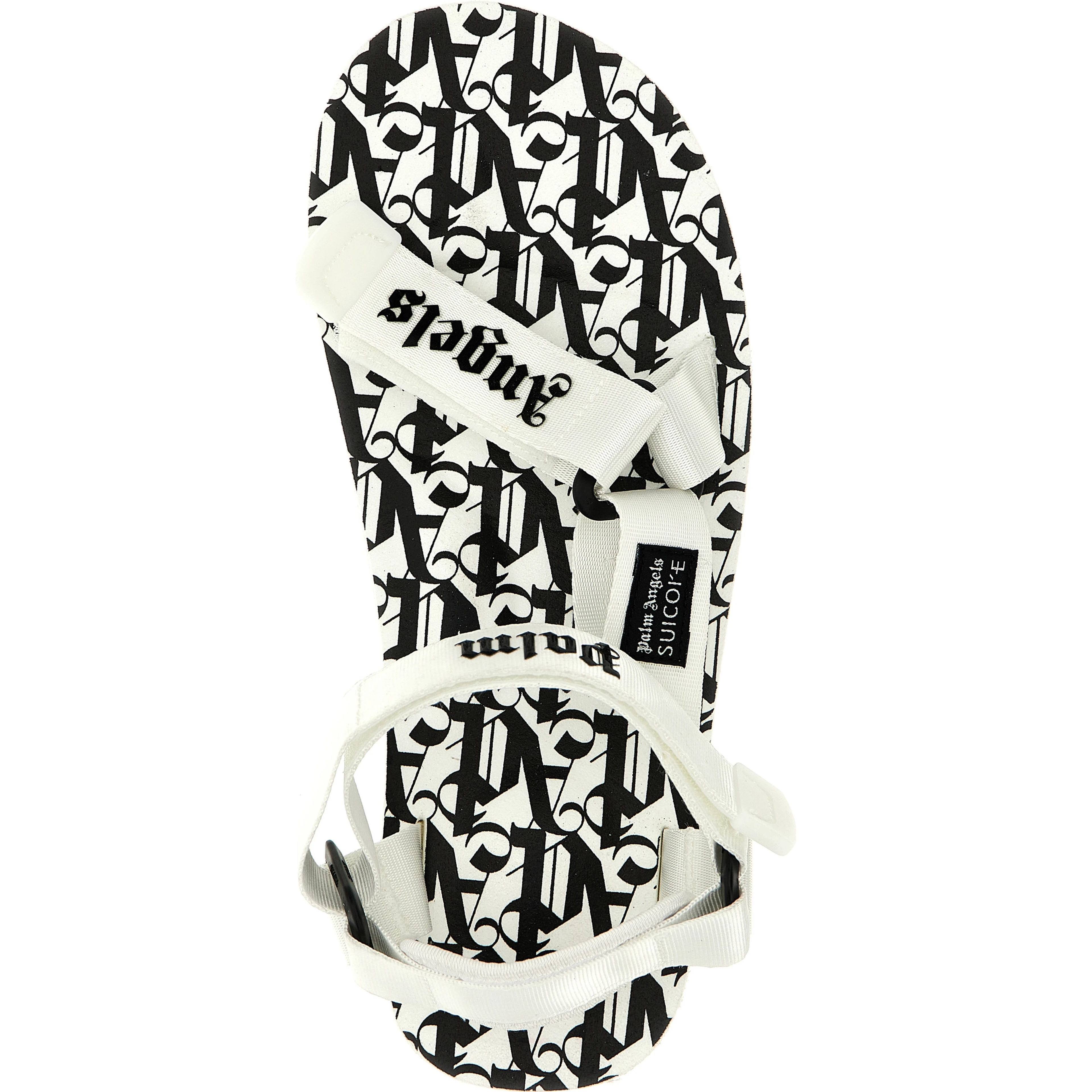 Bicolor Polyester Flat Sandals