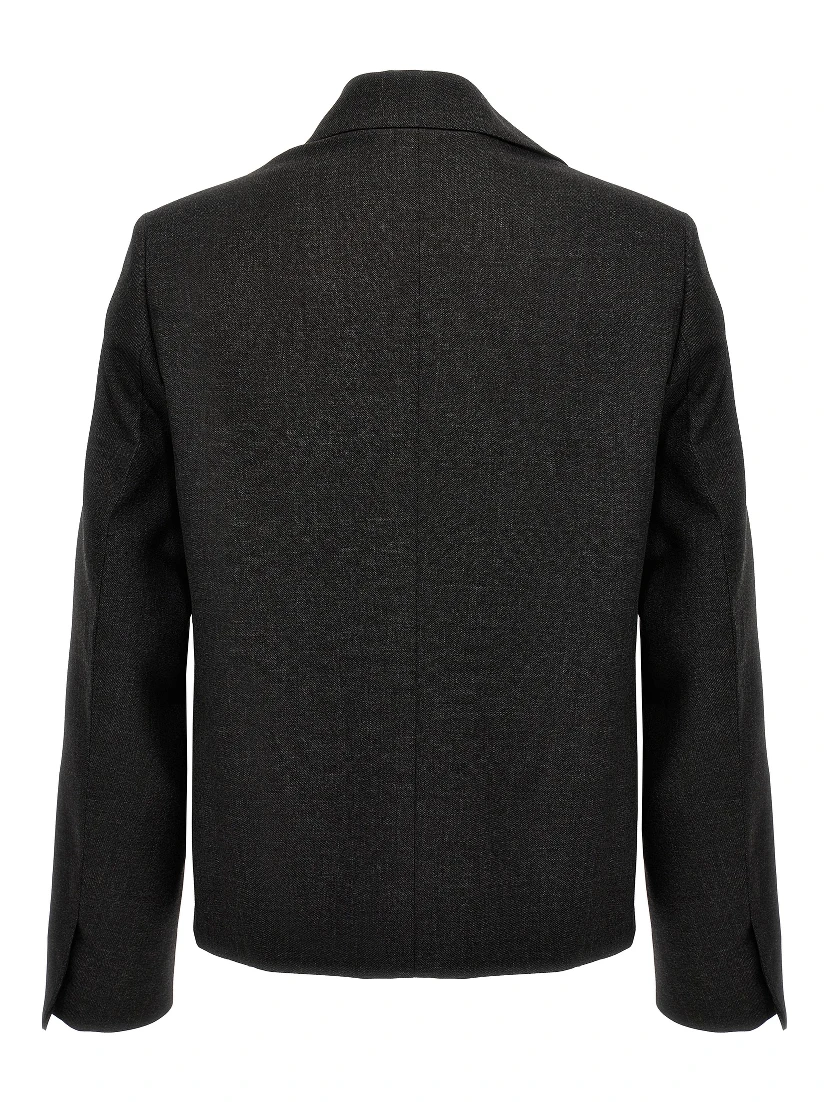 Gray Virgin Wool Jacket