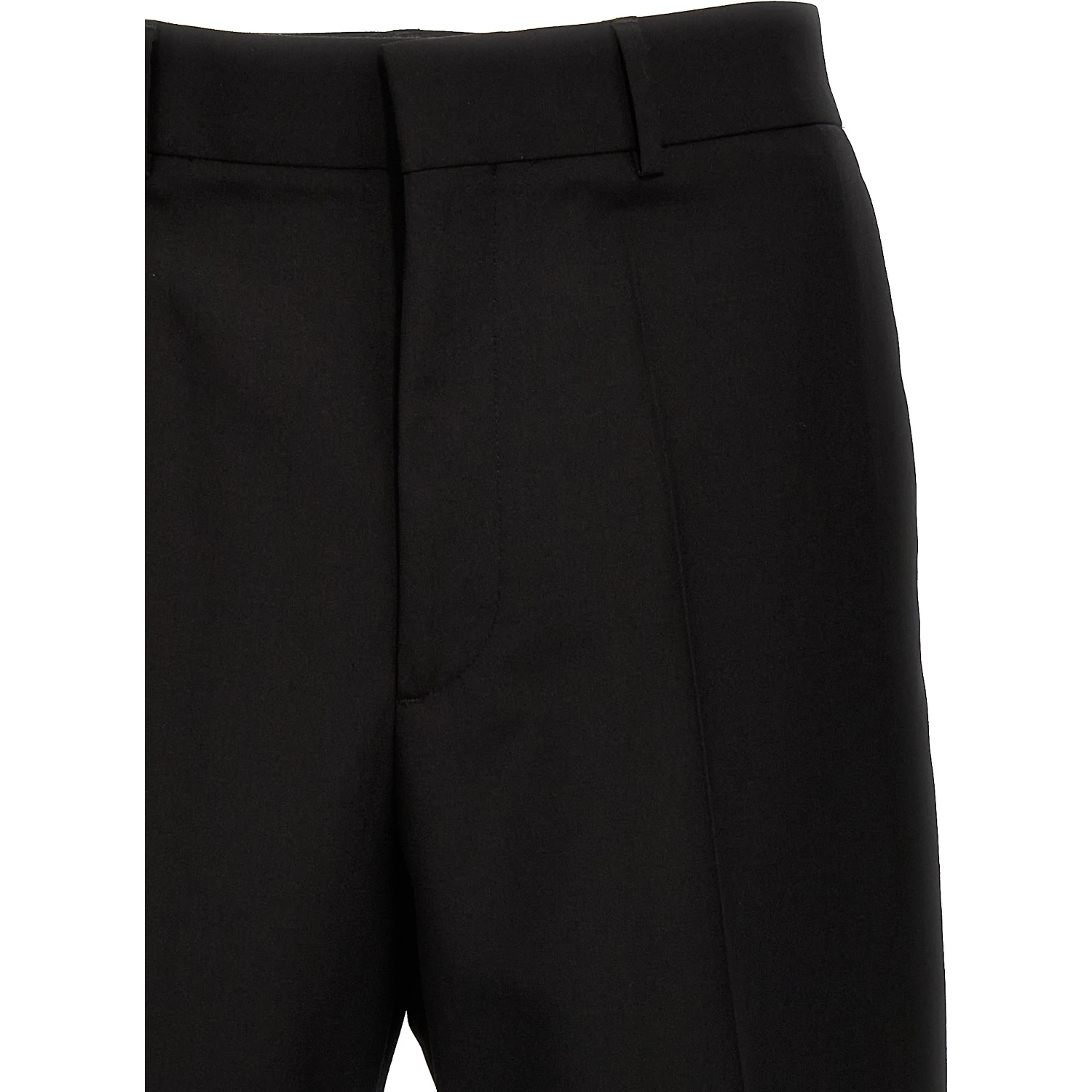 Black Virgin Wool Dress Pants