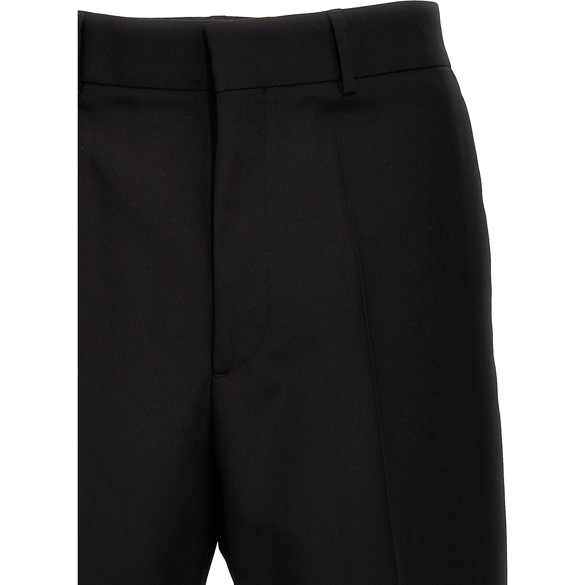 Black Virgin Wool Dress Pants