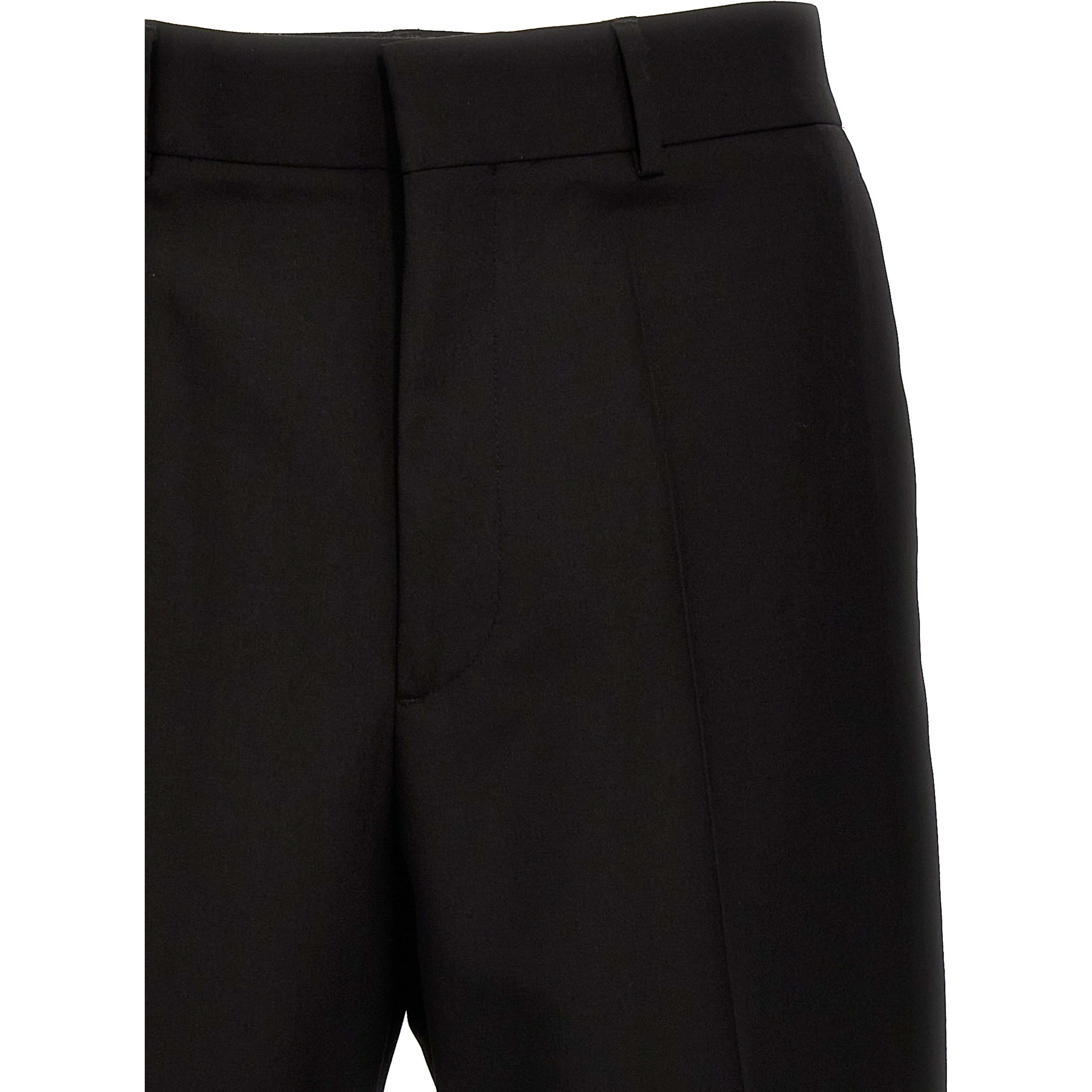 Black Virgin Wool Dress Pants