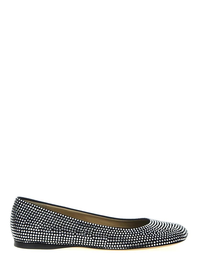Black Goatskin Ballet Flats