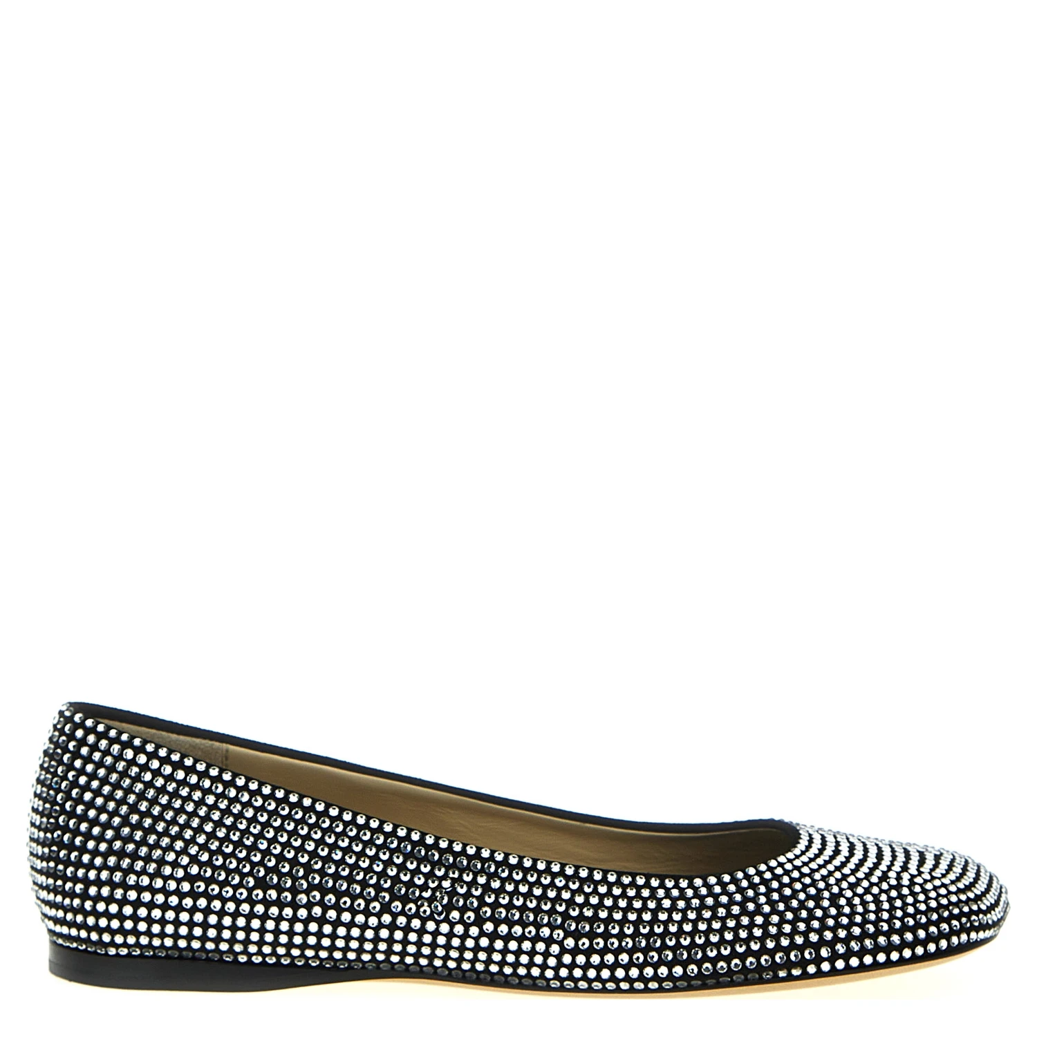 Black Goatskin Ballet Flats