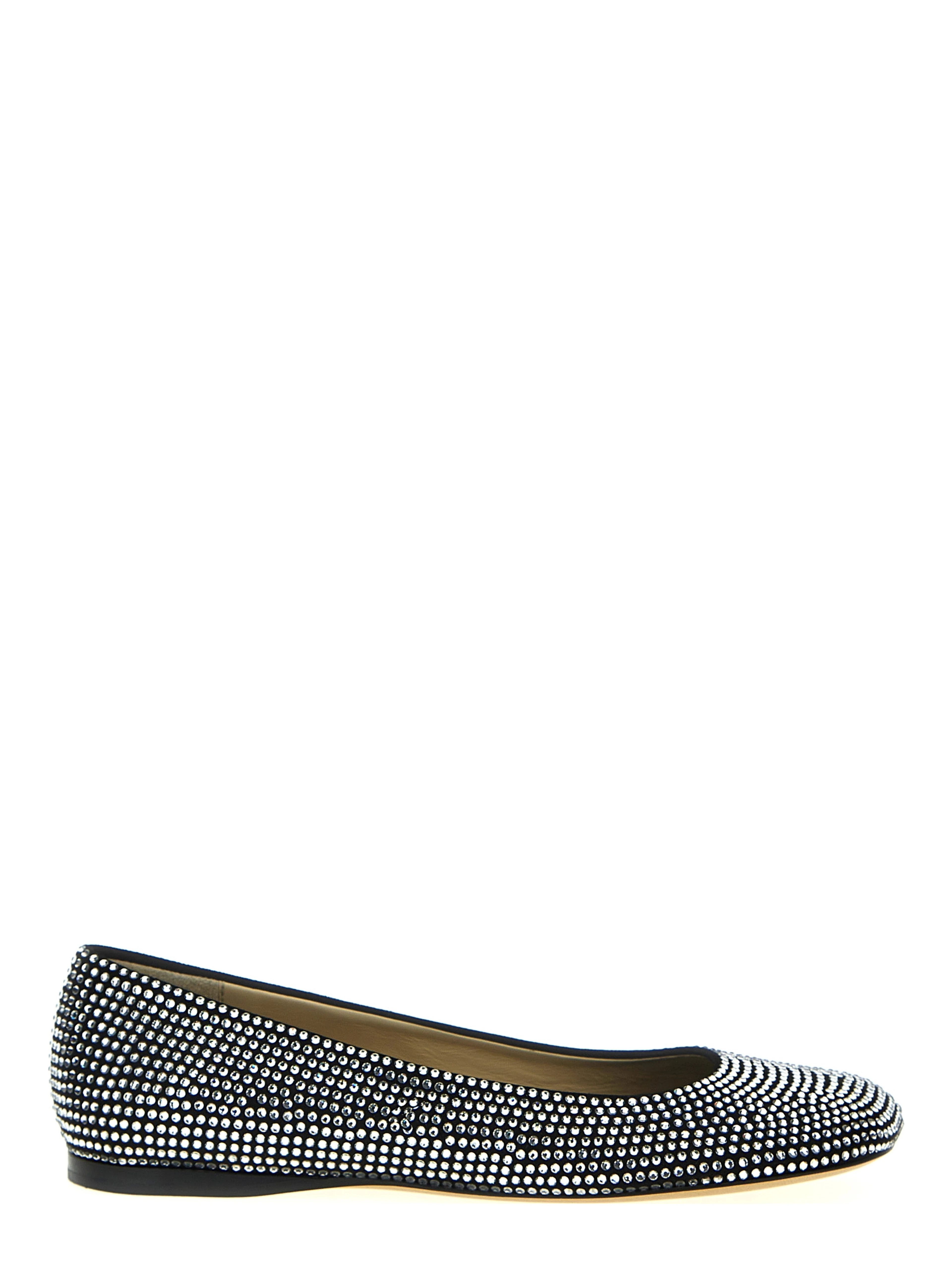 Black Goatskin Ballet Flats
