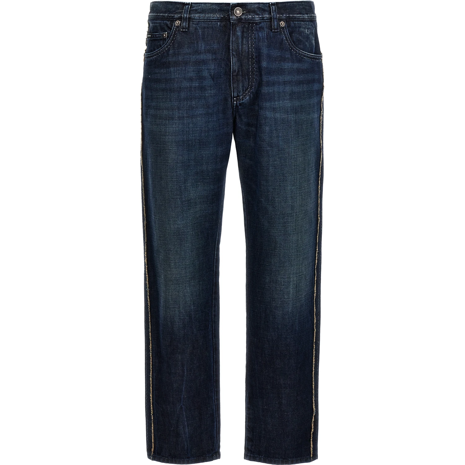 Blue Cotton Skinny Jeans