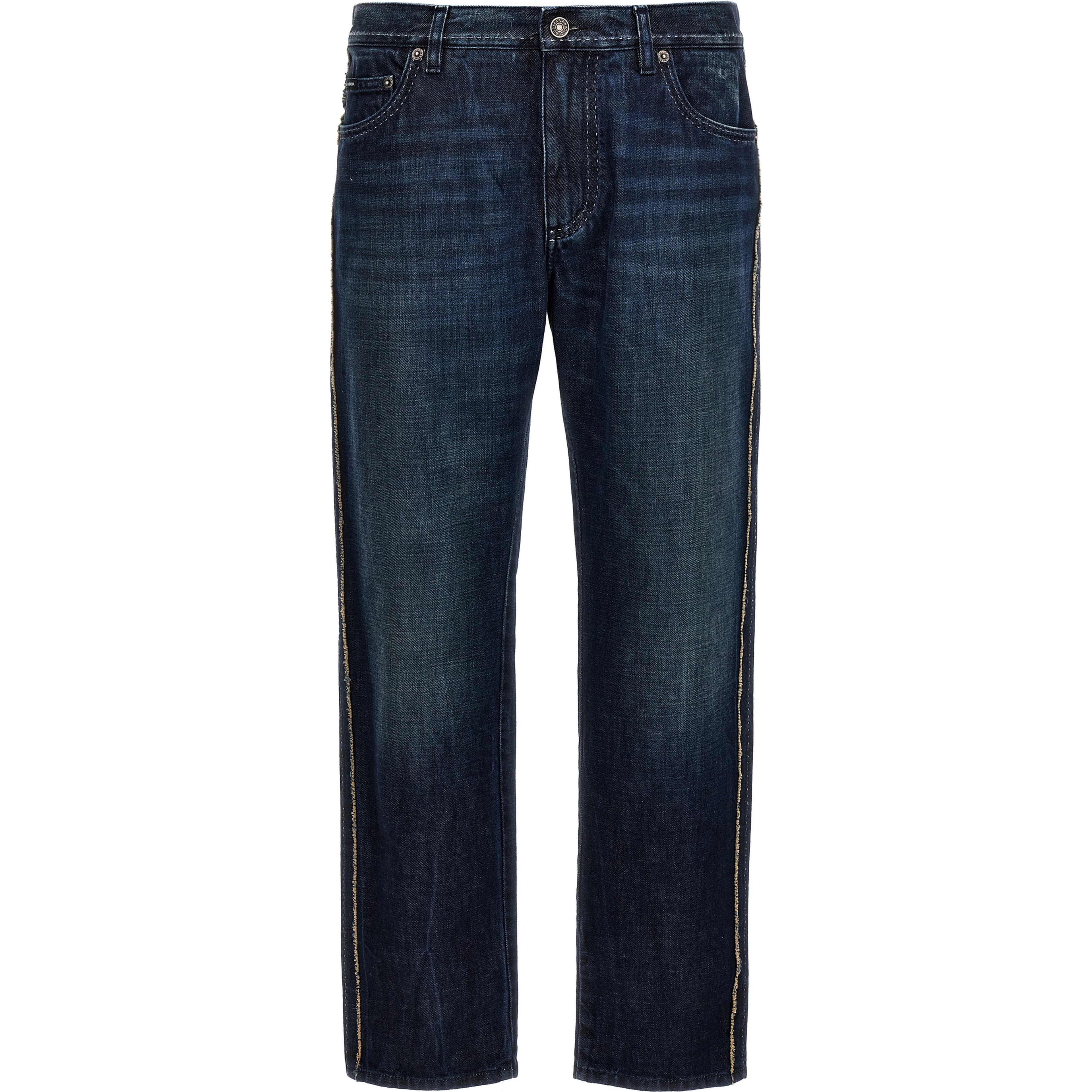 Blue Cotton Skinny Jeans