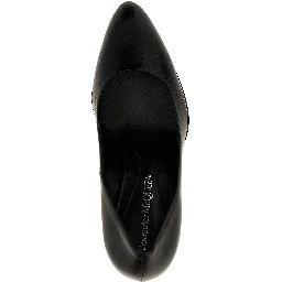 Black Lambskin High Heel Pumps
