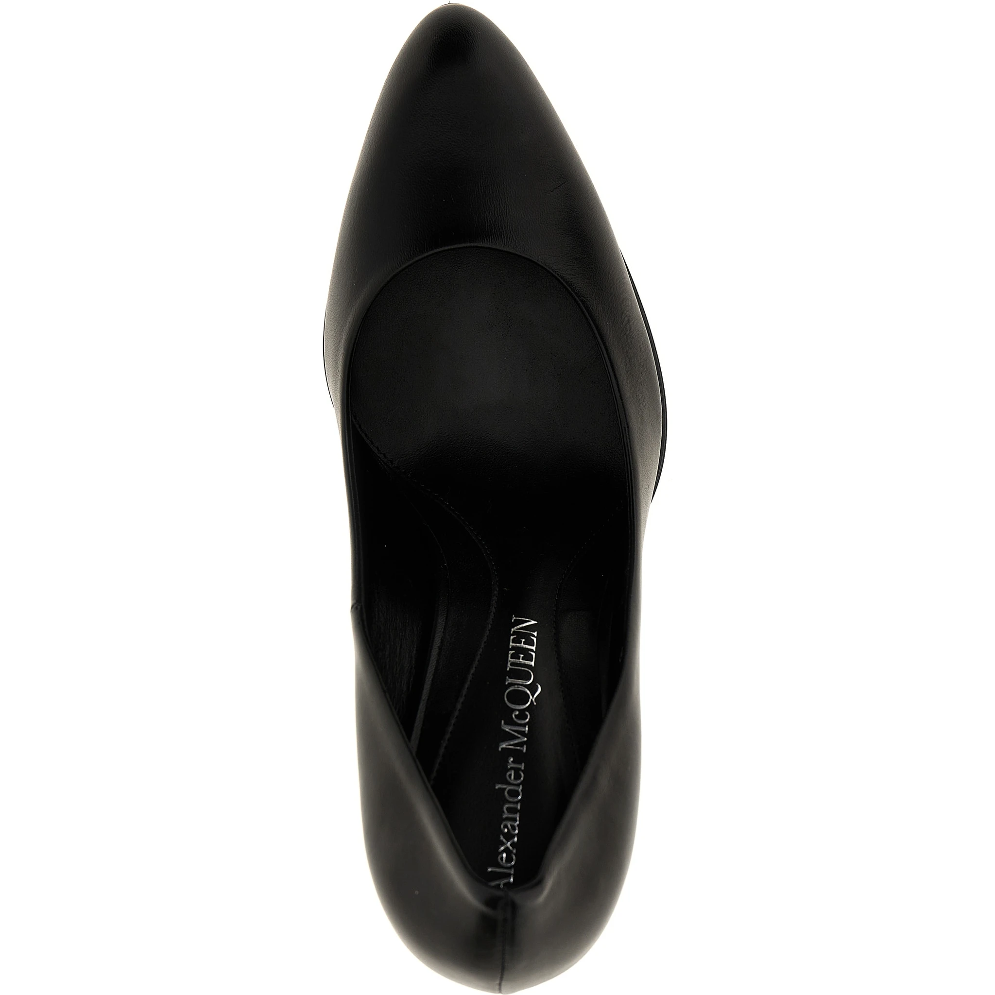 Black Lambskin High Heel Pumps