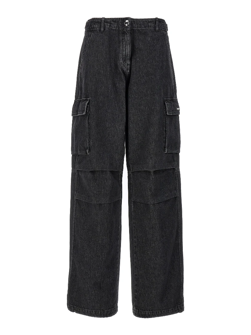 Black Cotton Jeans Denim