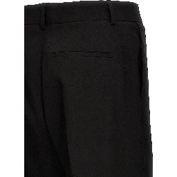 Black Virgin Wool Dress Pants