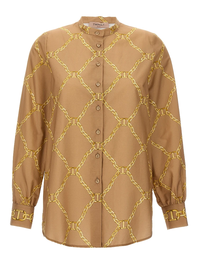 Beige Cotton Blouse