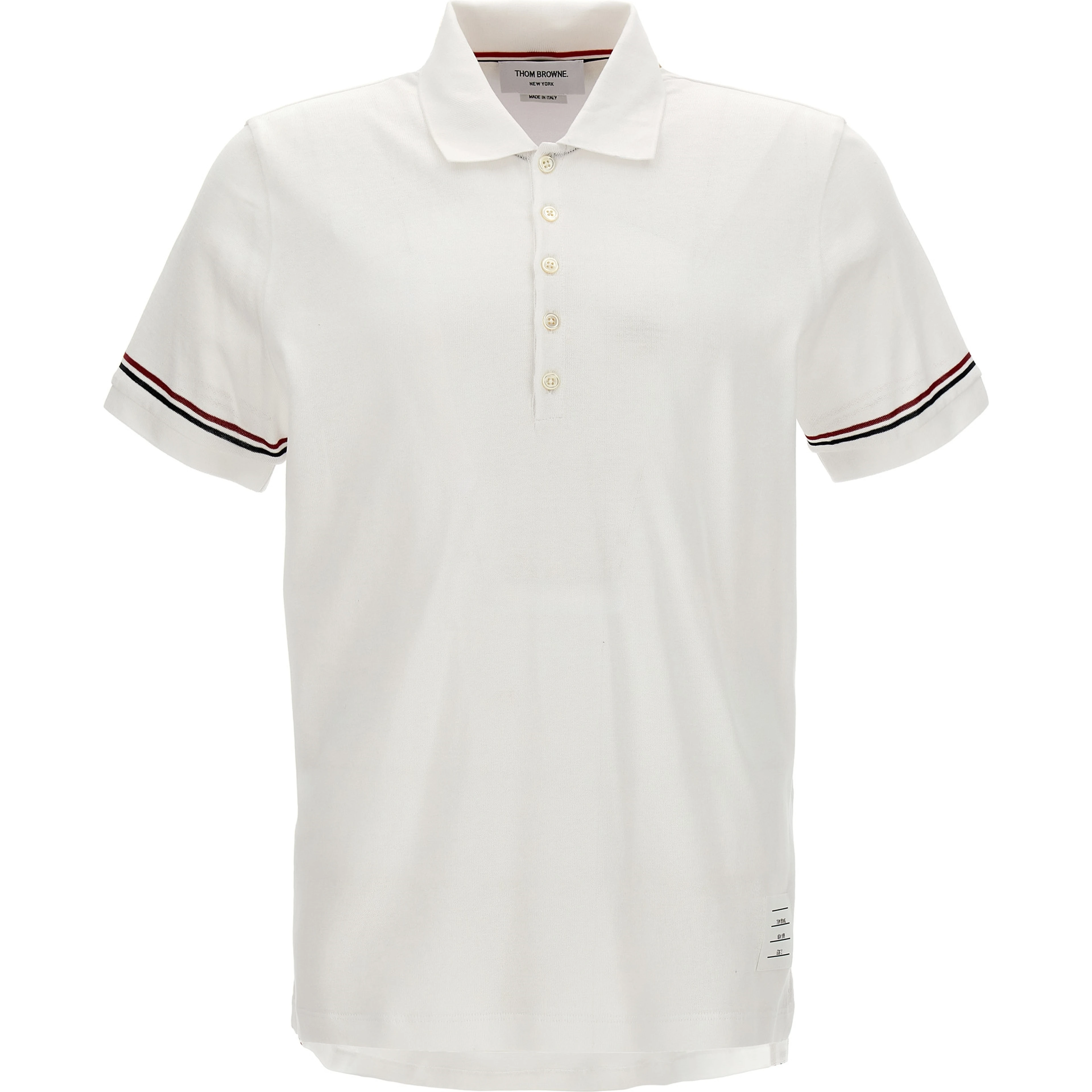 White Cotton Polo Shirt