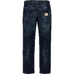 Blue Cotton Skinny Jeans