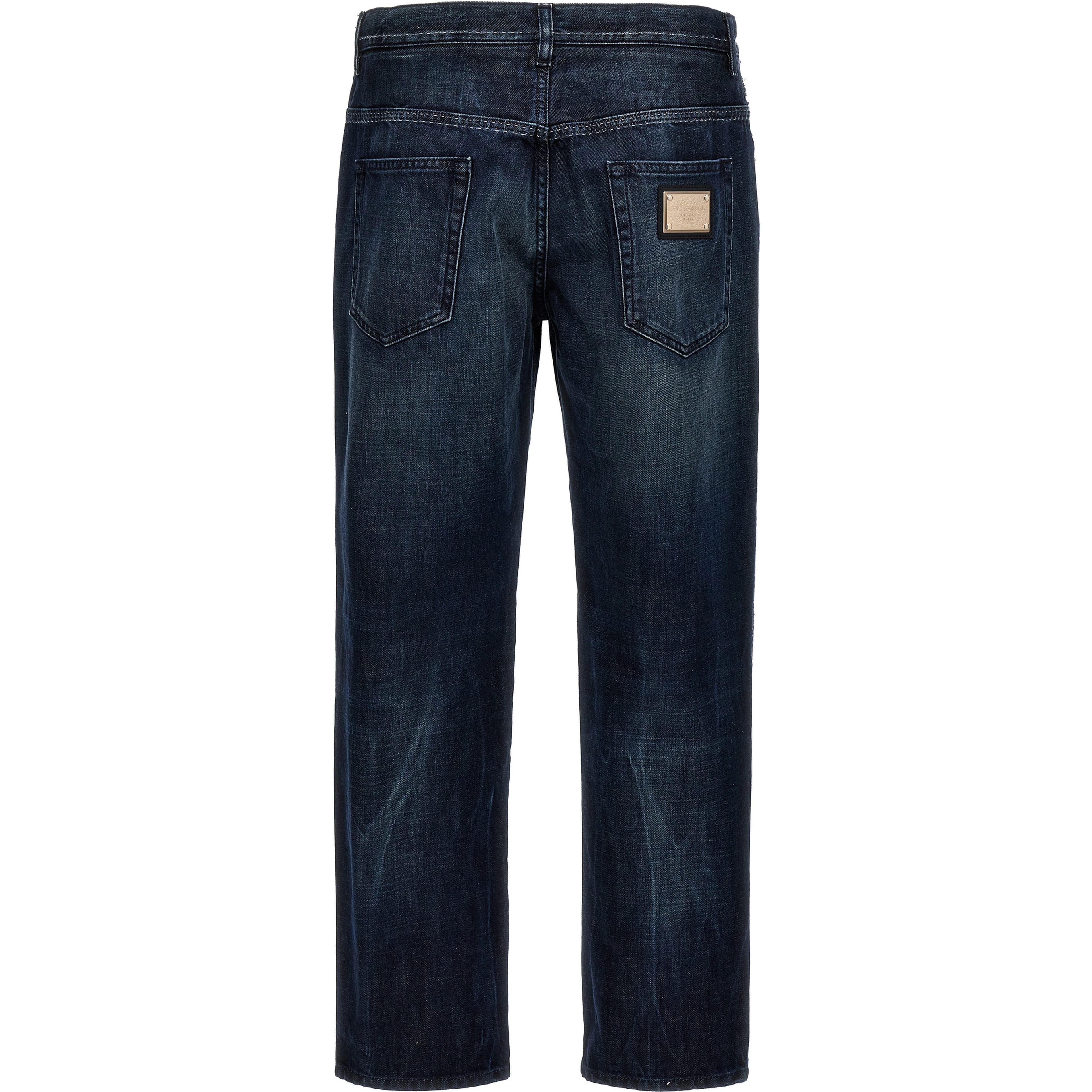 Blue Cotton Skinny Jeans