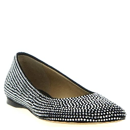 Black Goatskin Ballet Flats