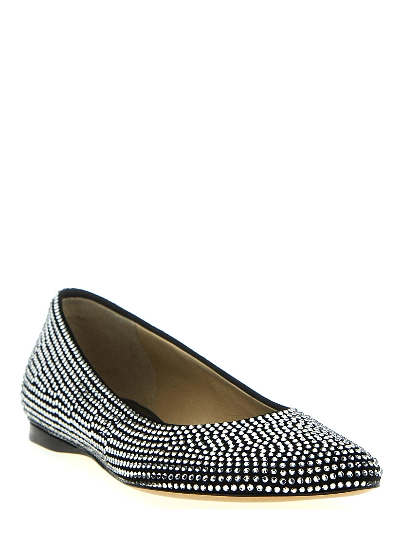 Black Goatskin Ballet Flats