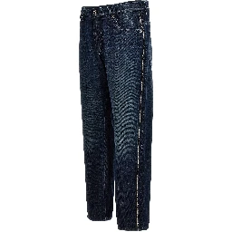 Blue Cotton Skinny Jeans