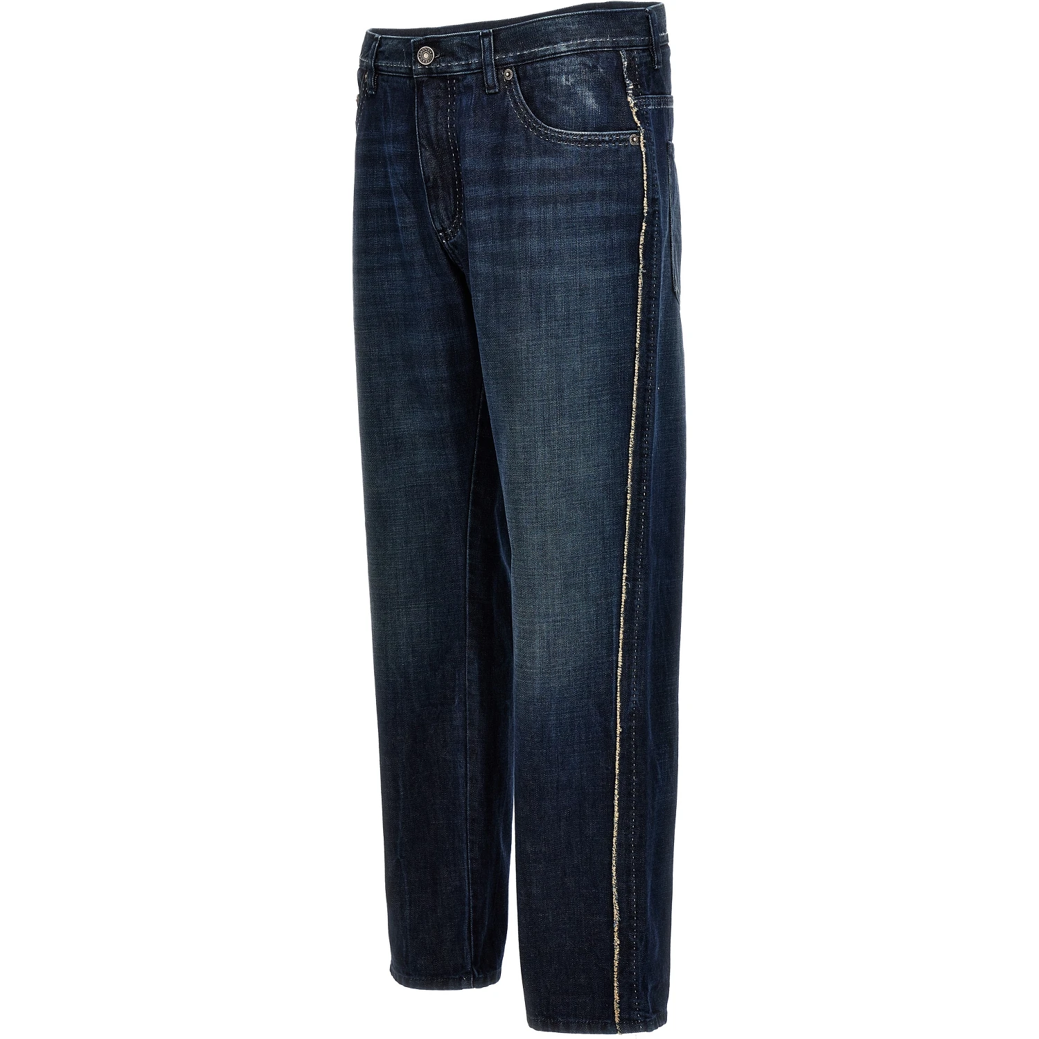 Blue Cotton Skinny Jeans