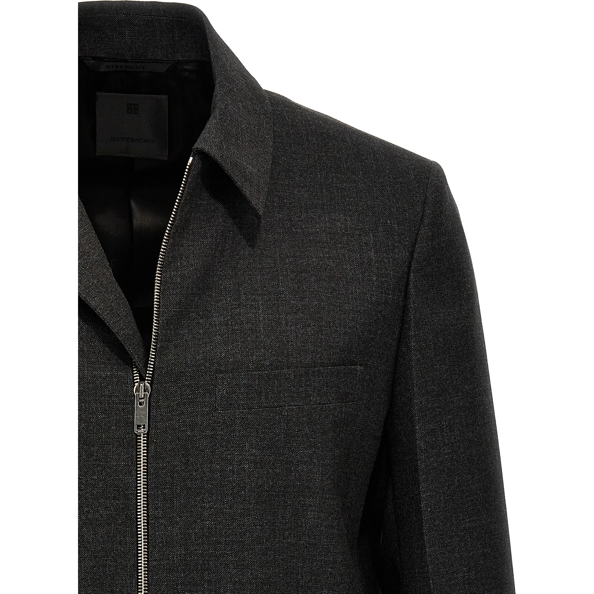 Gray Virgin Wool Jacket