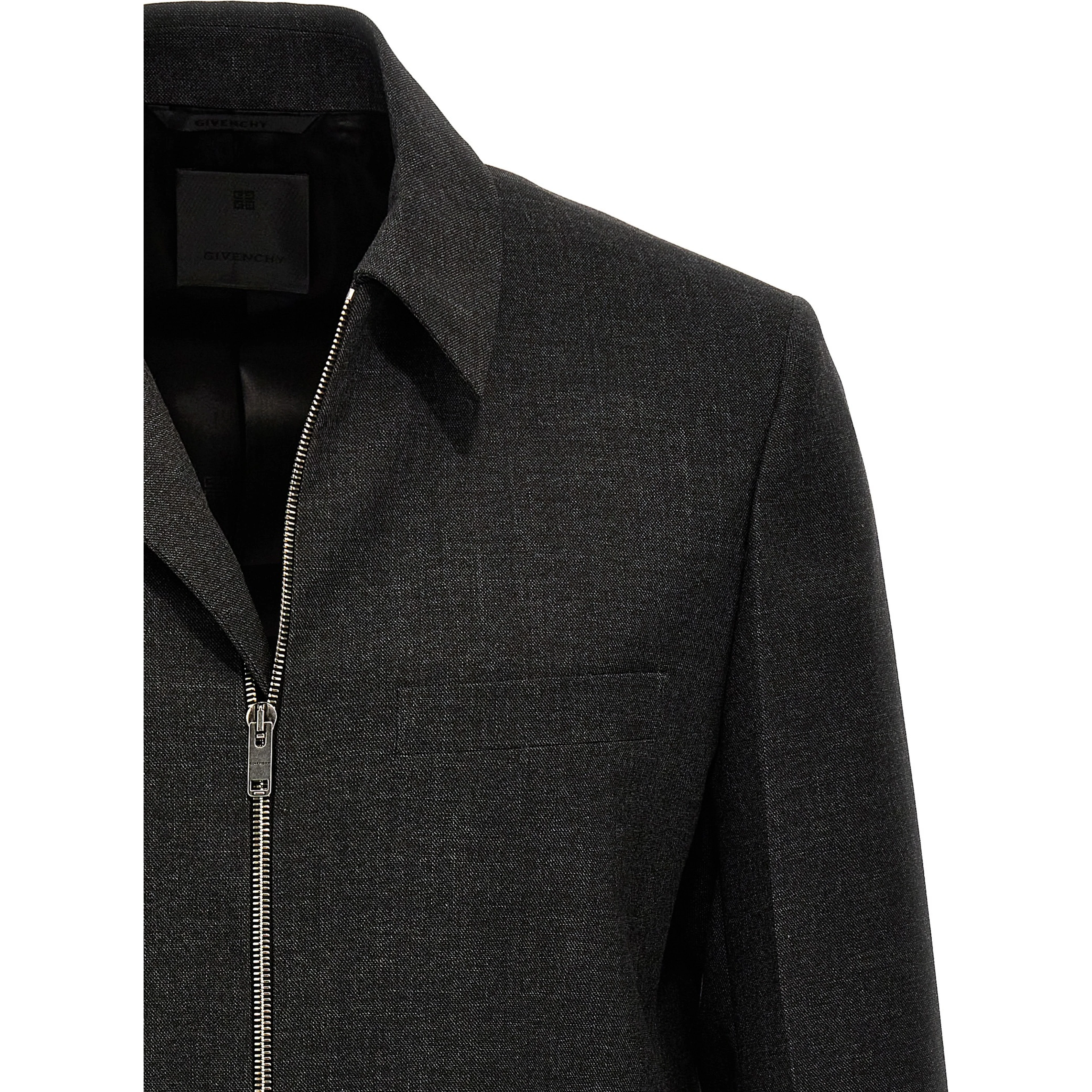Gray Virgin Wool Jacket